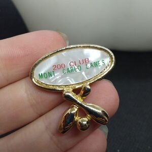 200 club Mother of pearl bowling pin monte‎ carlo lanes